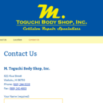 Contact Us M. Toguchi Body Shop, Inc.